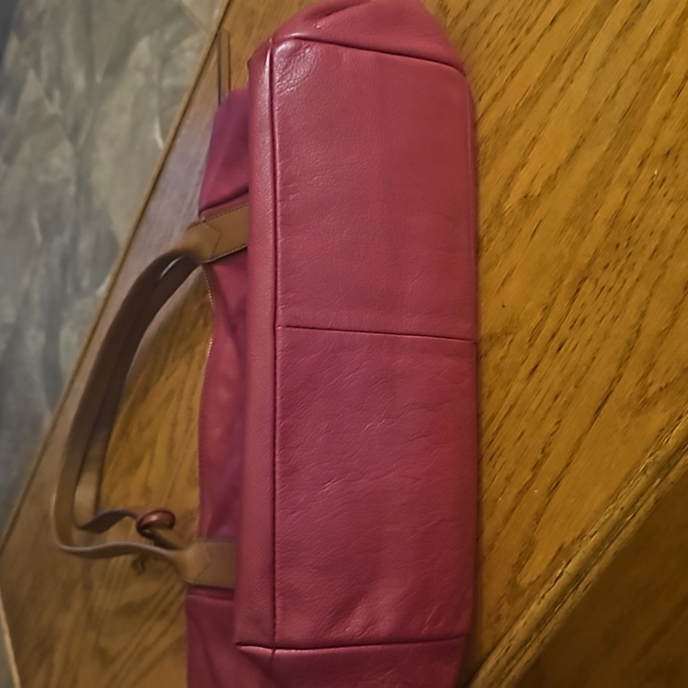 Fossil Key Fiona Leather Shoulder Bag In Raspberry - image 8